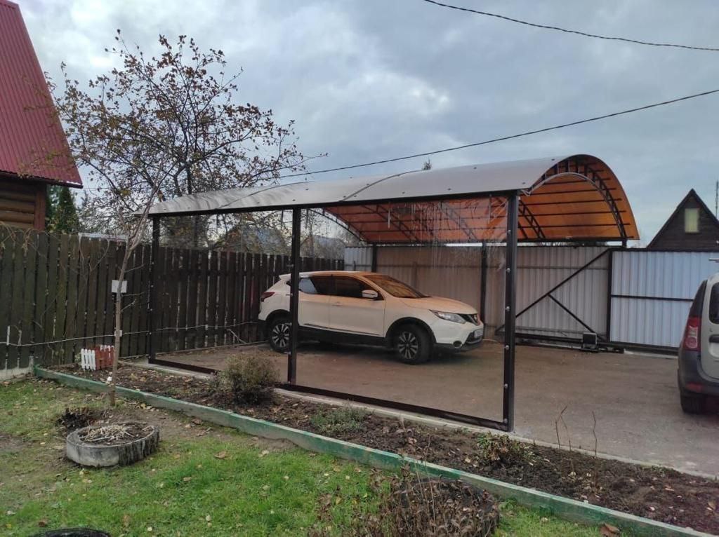 Прозрачные шторы ПВХ для навеса под автомобиль в Сычёвке
